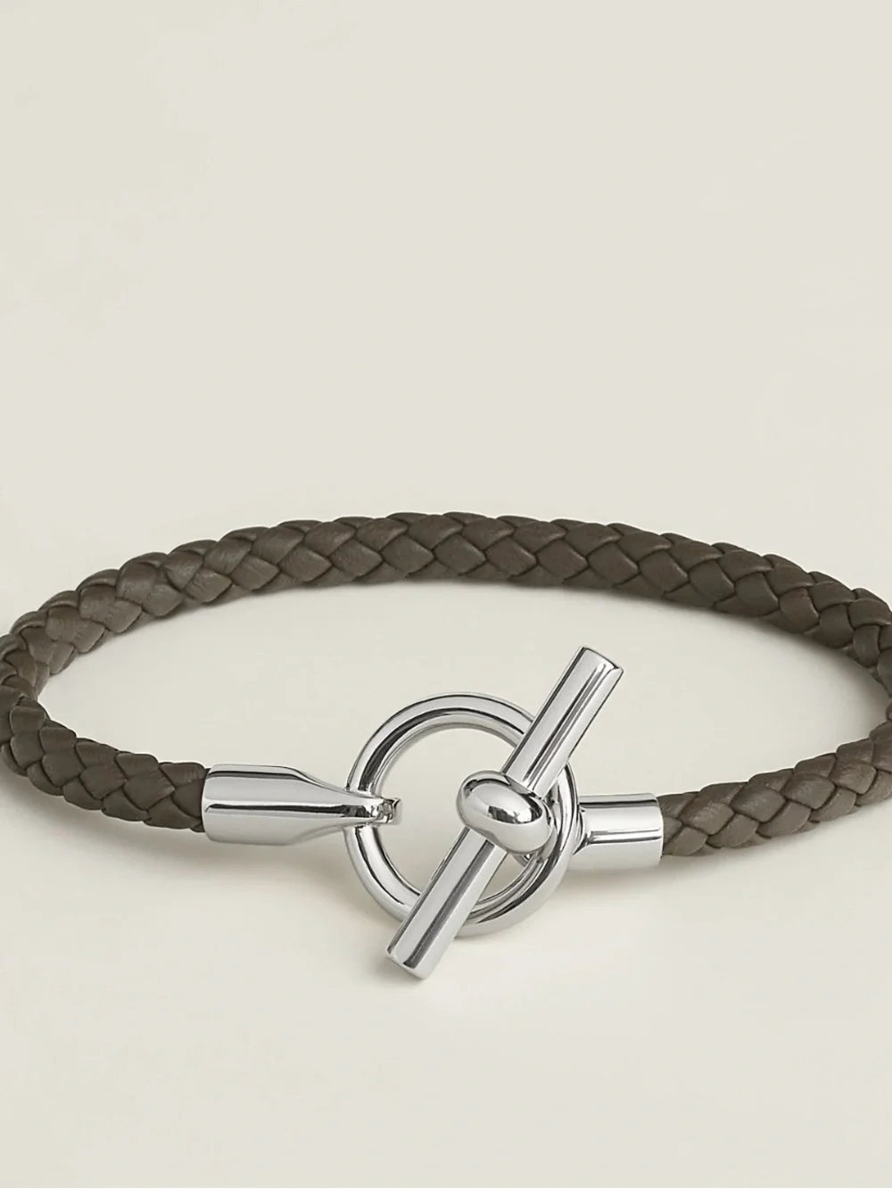 Hermes Braided Leather Men's Bracelet